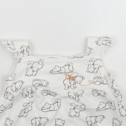 TU Girls White   A-Line  Size 6-9 Months  - Winnie the Pooh