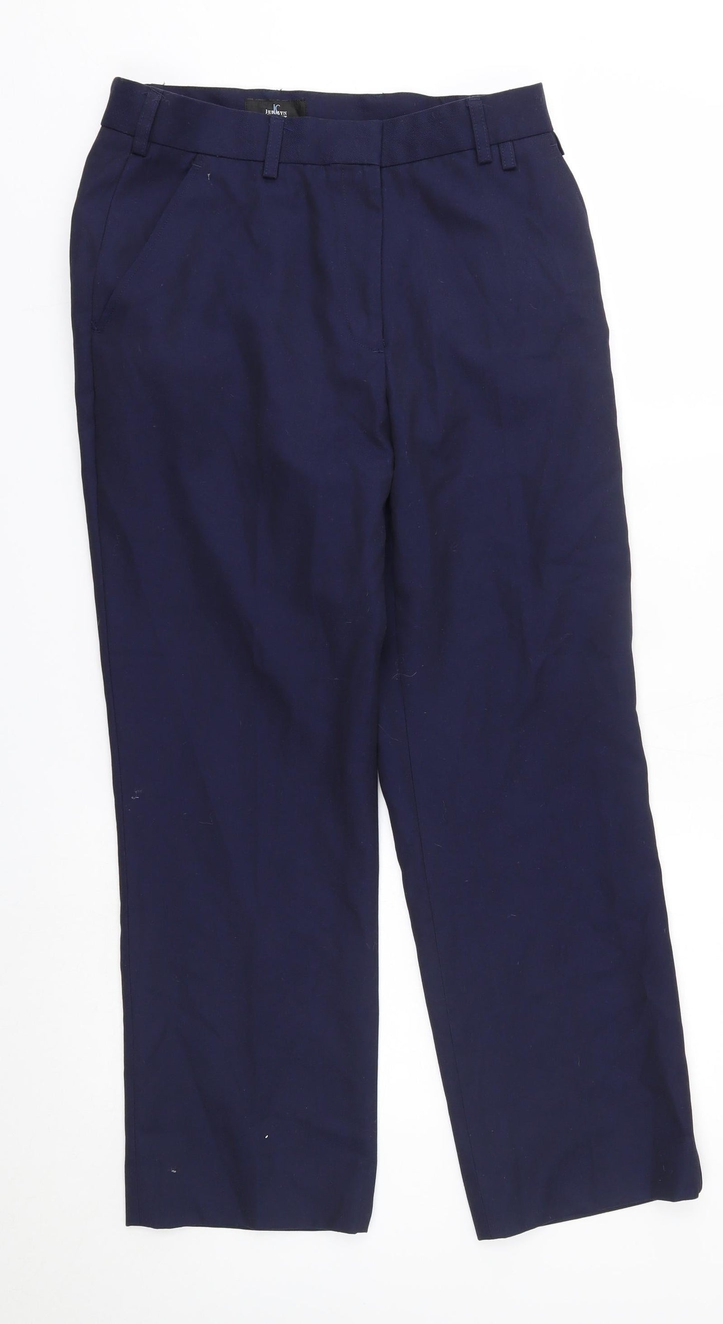 Jermyn street Womens Blue   Trousers  Size 10 L27 in