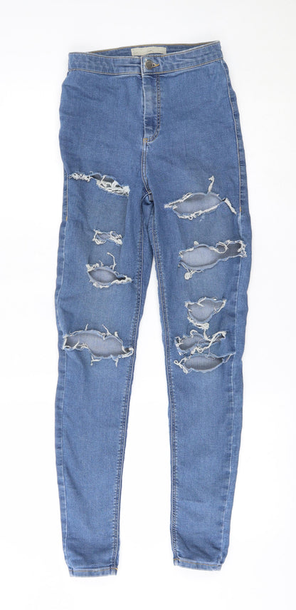 Topshop Womens Blue   Skinny Jeans Size 28 L34 in