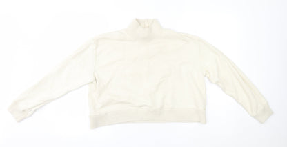 Primark Womens Ivory   Pullover Jumper Size 2XS  - cropped