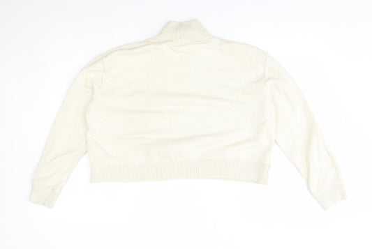 Primark Womens Ivory   Pullover Jumper Size 2XS  - cropped