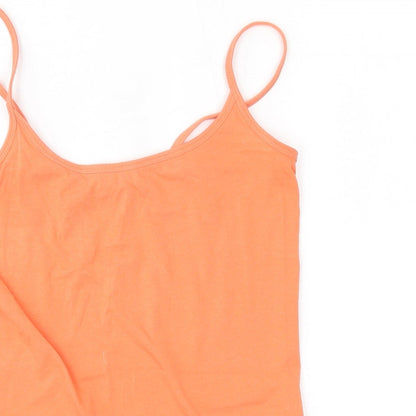 Womens UK Size 6 NEXT Orange Basic Tank