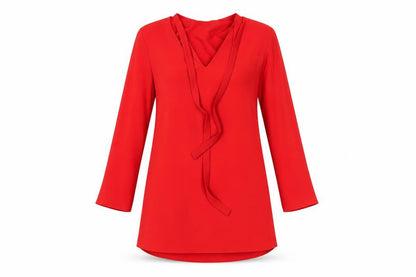 Topshop Womens Red   A-Line  Size 8  - ties on neck