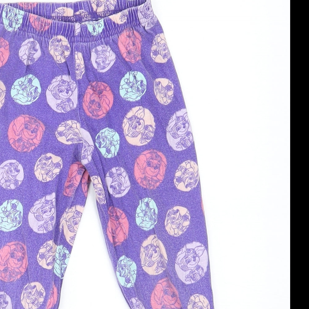 Nickelodeon Girls Purple    Pyjama Pants Size 2-3 Years