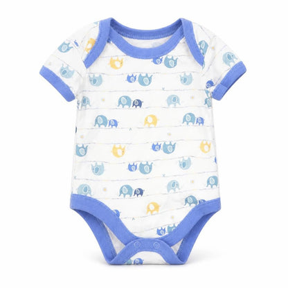 Front view of Matalan Baby White Babygrow One-Piece, size 0-3, Months