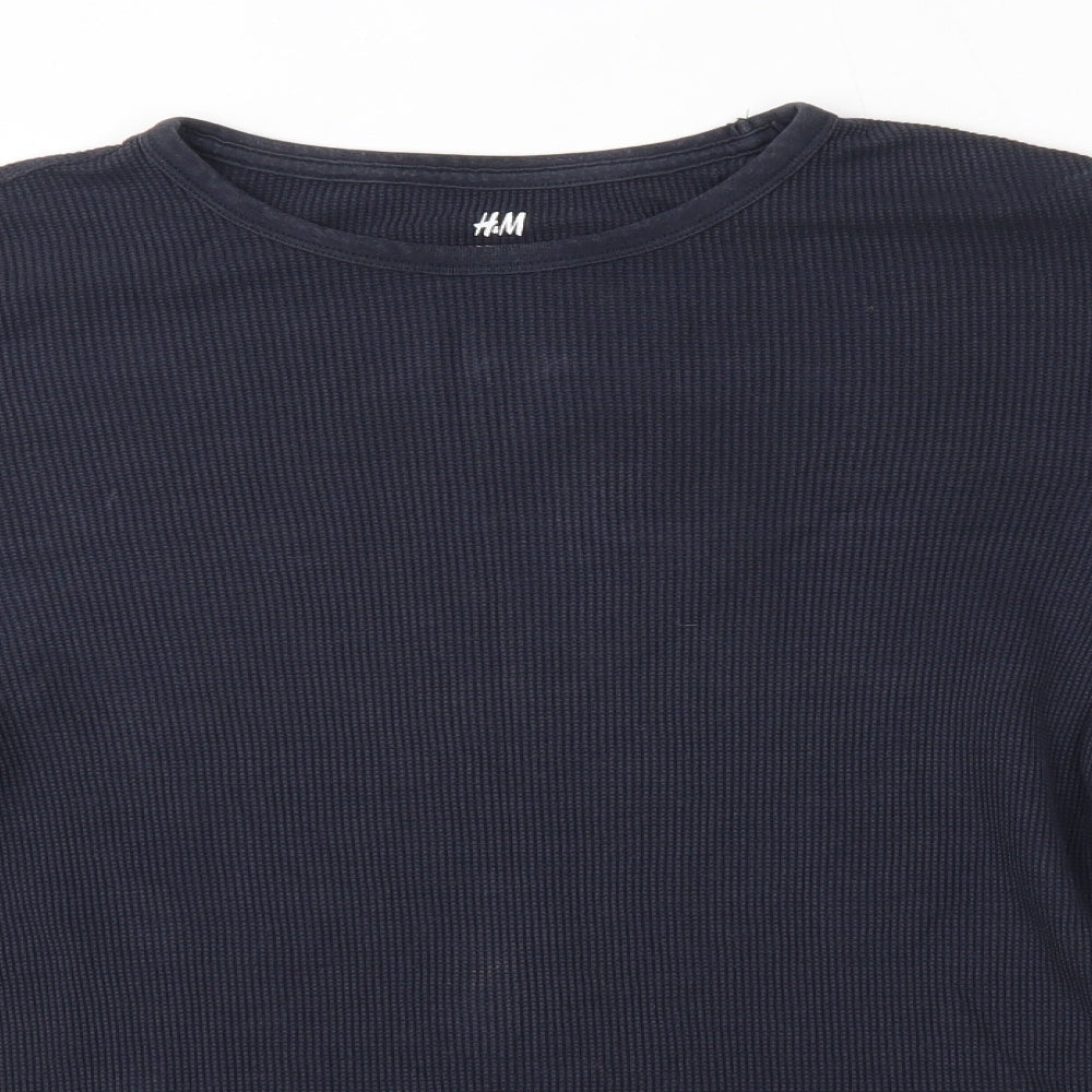 H&M Mens Blue   Pullover Jumper Size M