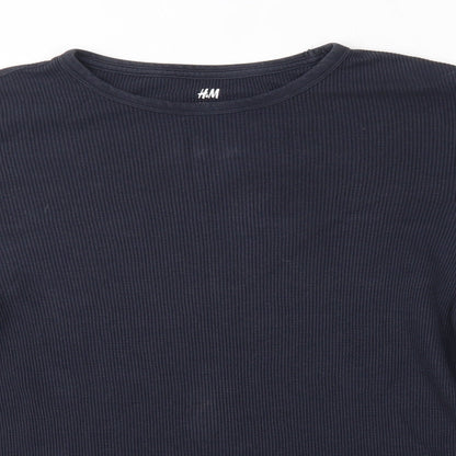 H&M Mens Blue   Pullover Jumper Size M