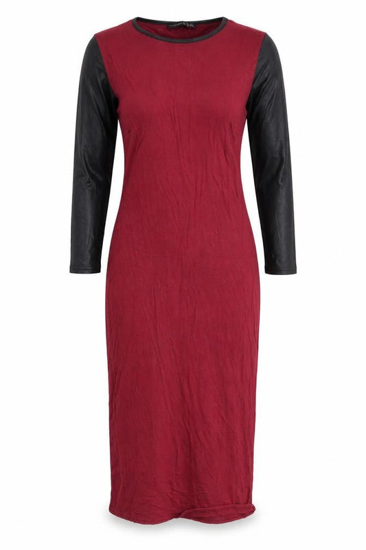 Front view of Atmosphere women’s red a-line, size UK 8