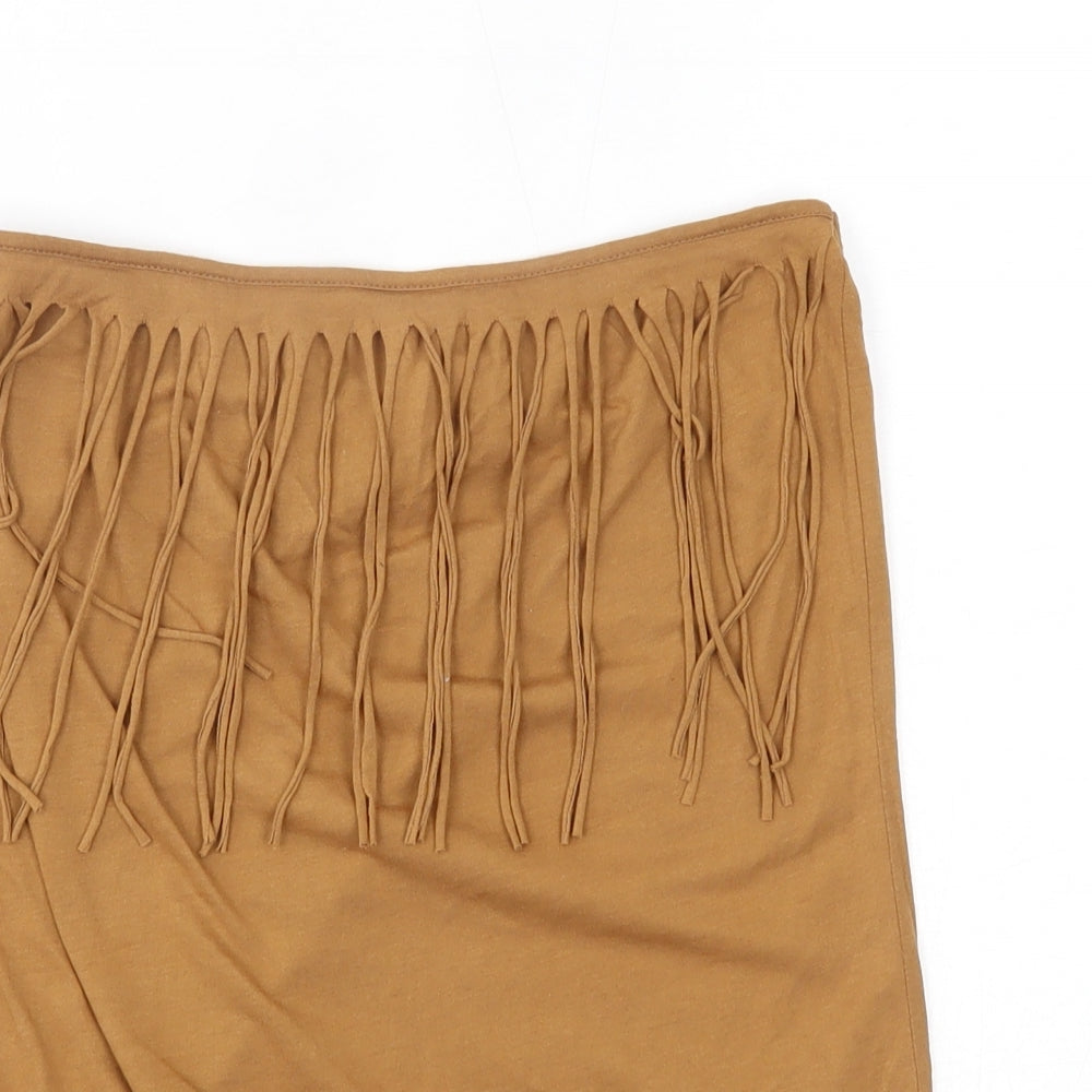 Womens UK Size 12 New Look Brown Basic Tank