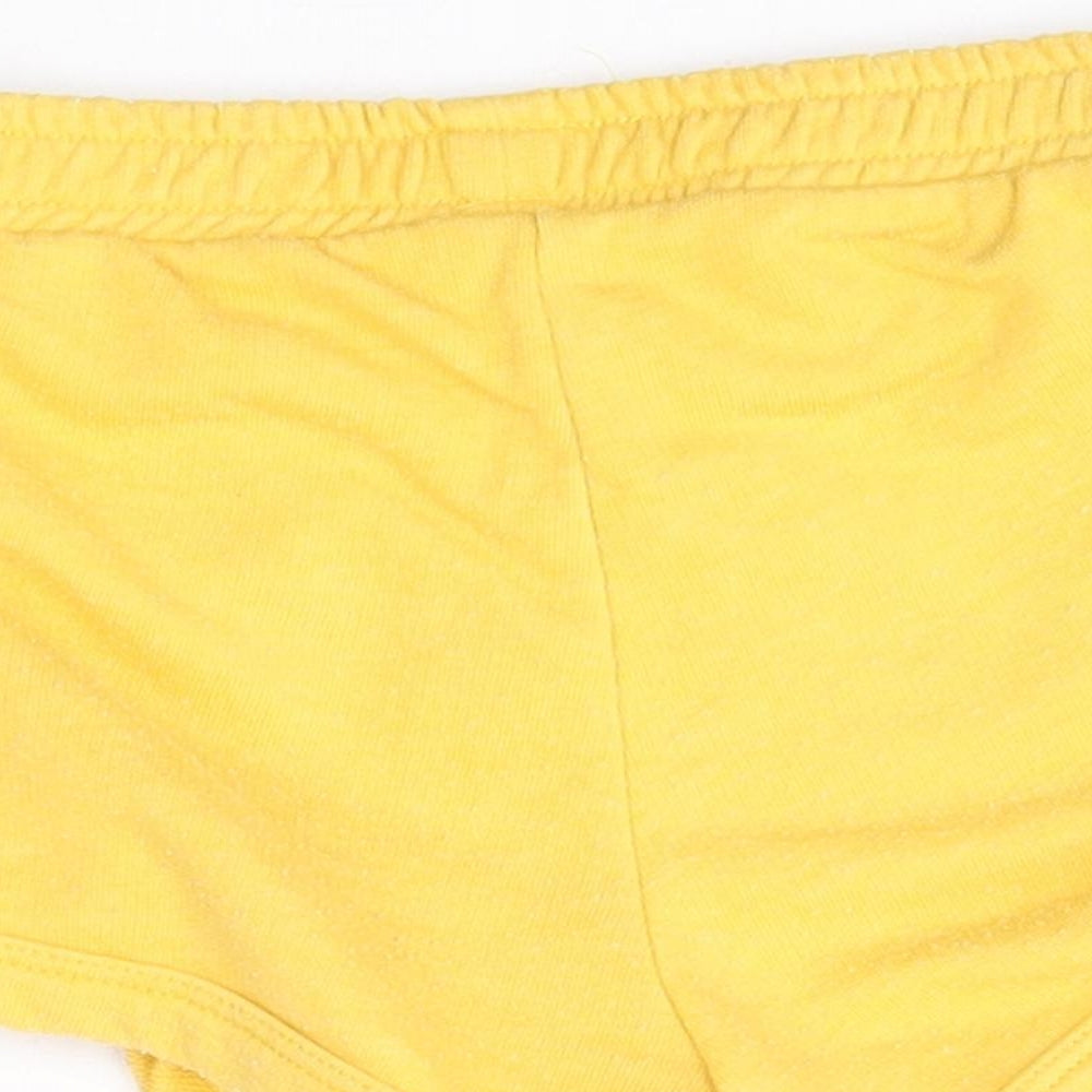 Matalan Girls Yellow   Sweat Shorts Size 5 Years
