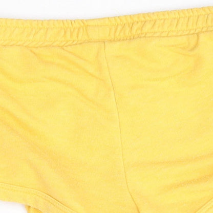Matalan Girls Yellow   Sweat Shorts Size 5 Years