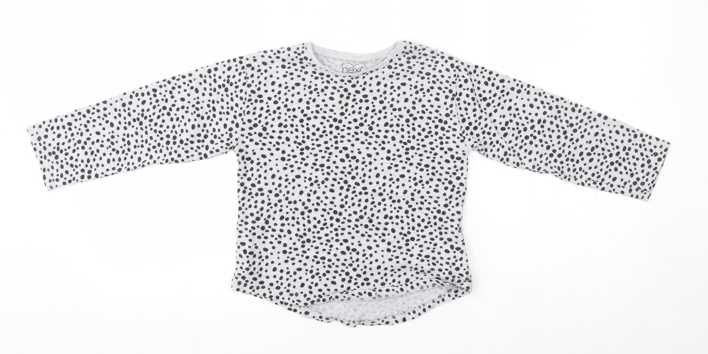 NEXT Boys Grey Animal Print  Basic T-Shirt Size 5-6 Years