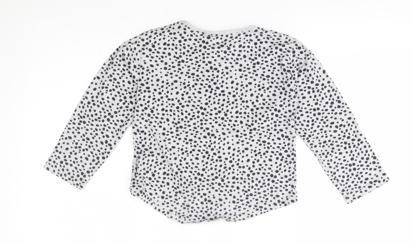 NEXT Boys Grey Animal Print  Basic T-Shirt Size 5-6 Years