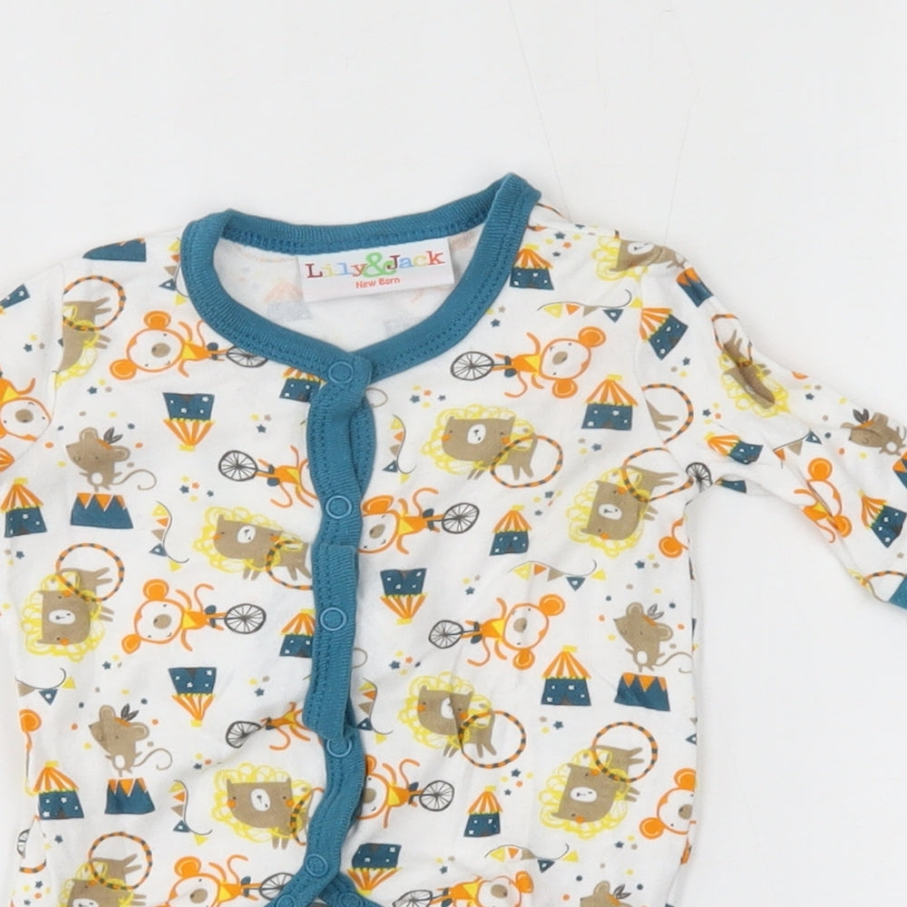 lily & jack Baby White    One Piece Size Newborn