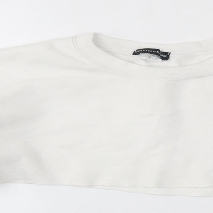 Womens UK Size S PRETTYLITTLETHING White Pullover Jumper