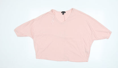 Womens UK Size M New Look Pink Basic Blouse