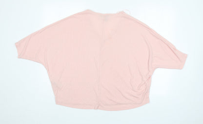 Womens UK Size M New Look Pink Basic Blouse