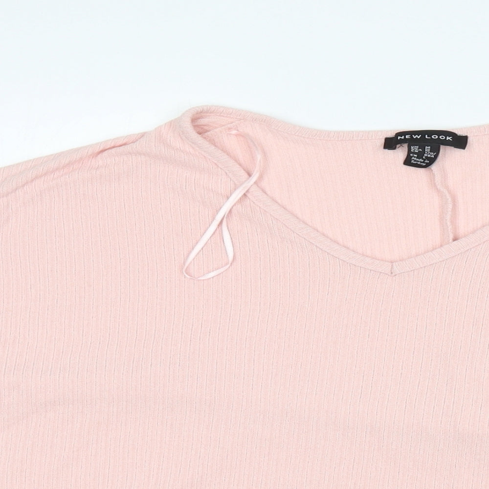 Womens UK Size M New Look Pink Basic Blouse