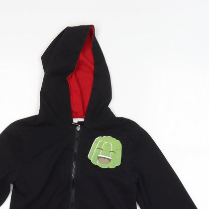 FOANJA Boys Black   Full Zip Hoodie Size 11 Years