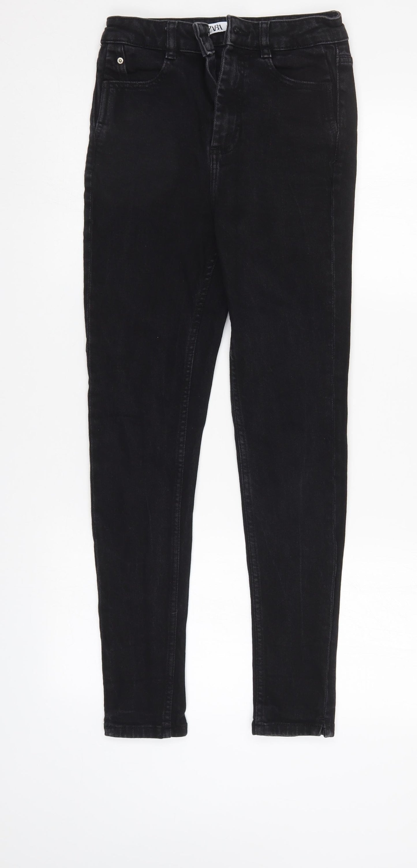 Zara Womens Black   Tapered Jeans Size 8 L28 in