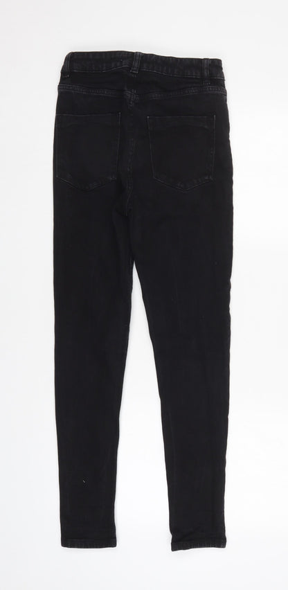 Zara Womens Black   Tapered Jeans Size 8 L28 in
