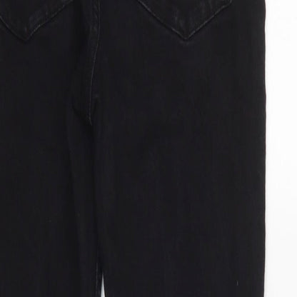 Zara Womens Black   Tapered Jeans Size 8 L28 in
