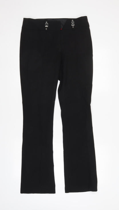 Womens UK Size 10 Next Regular Fit  Black Trousers