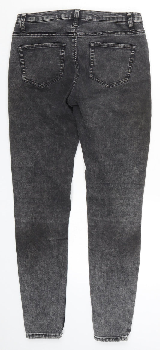 Denim Co Womens Grey  Denim Skinny Jeans Size 8 L27 in