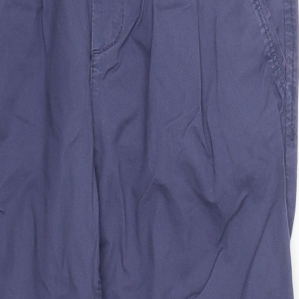 Womens UK Size 6 Esprit Regular Fit Cropped Blue Trousers
