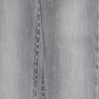Moto Womens Grey  Denim Straight Jeans Size 28 L34 in