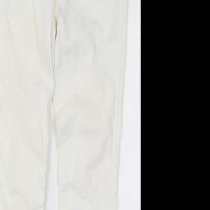 Womens UK Size 33 in H&M Regular Fit Skinny White Jeans