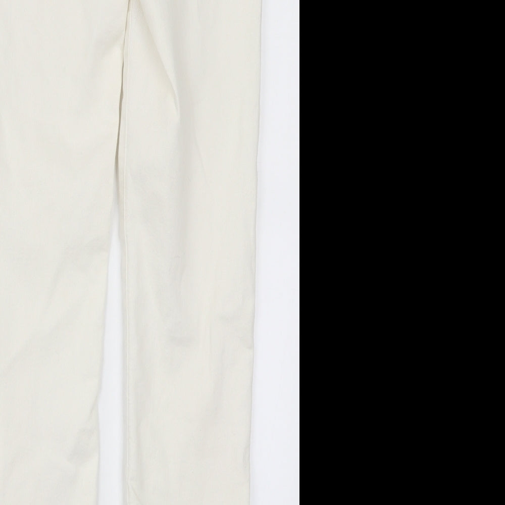 Womens UK Size 33 in H&M Regular Fit Skinny White Jeans