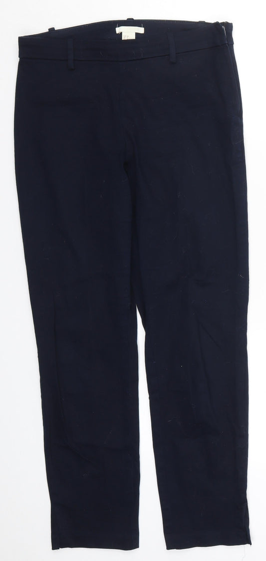 Womens UK Size 10 H&M Regular Fit  Blue Trousers