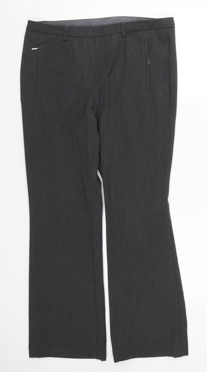 Womens UK Size 32 in Marks and Spencer Regular Fit  Grey Trousers