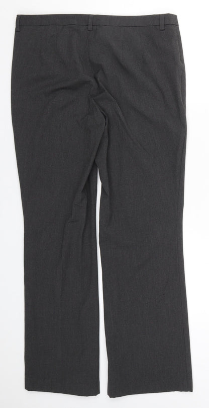 Womens UK Size 32 in Marks and Spencer Regular Fit  Grey Trousers