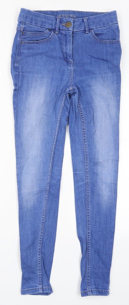 Womens UK Size 8 Marks and Spencer Regular Fit Skinny Blue Jeans