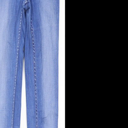 Womens UK Size 8 Marks and Spencer Regular Fit Skinny Blue Jeans