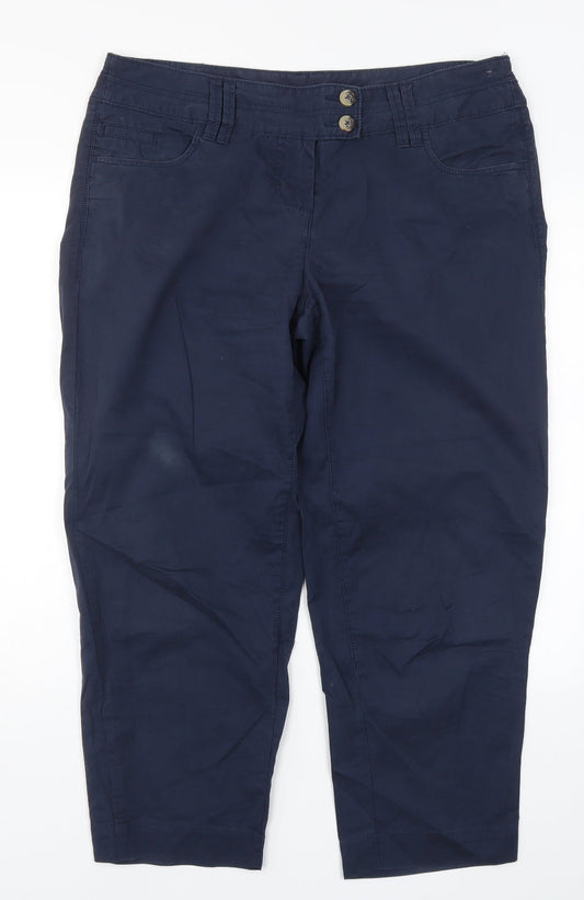 Womens UK Size 37 in NEXT Regular Fit  Blue Trousers