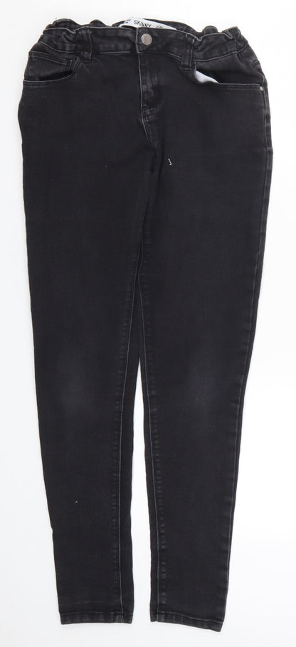Denim Co Girls Black  Denim Skinny Jeans Size 13-14 Years