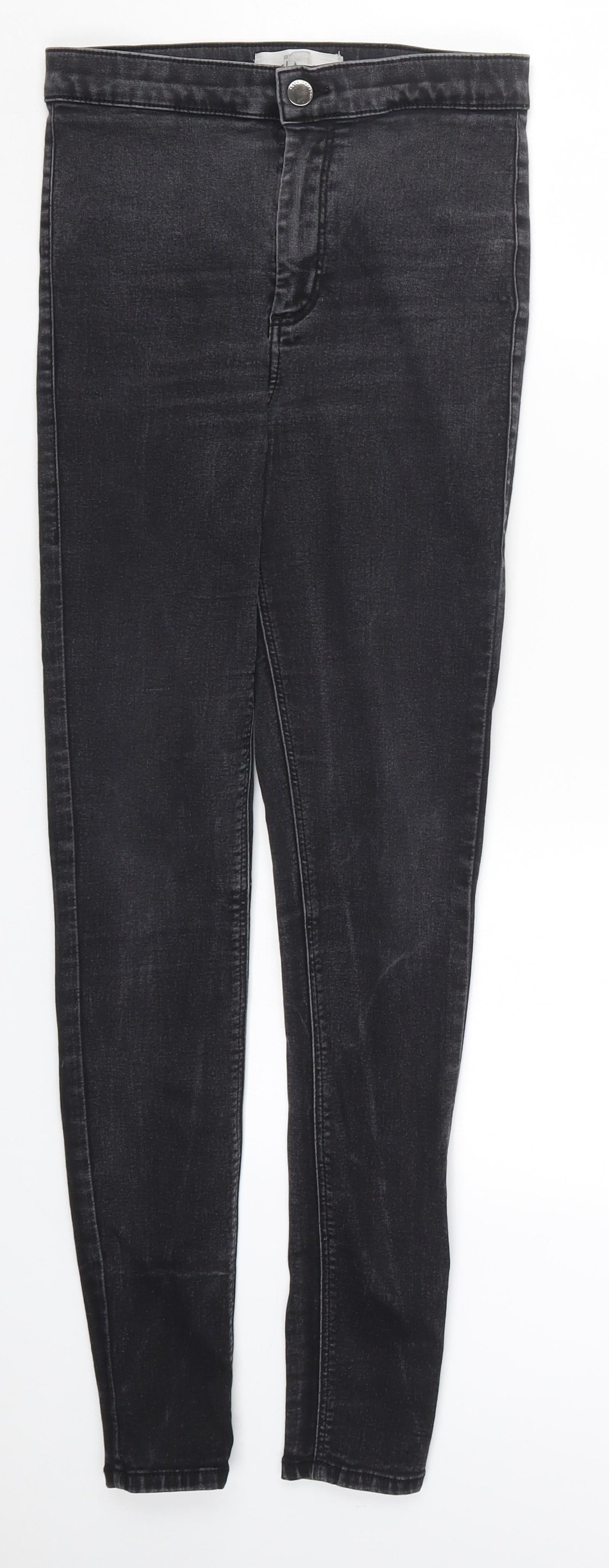 Topshop Womens Grey  Denim Skinny Jeans Size 28 in L28 in
