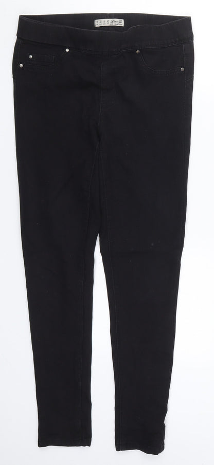 Denim Co Womens Black  Denim Jegging Jeans Size 10 L26 in