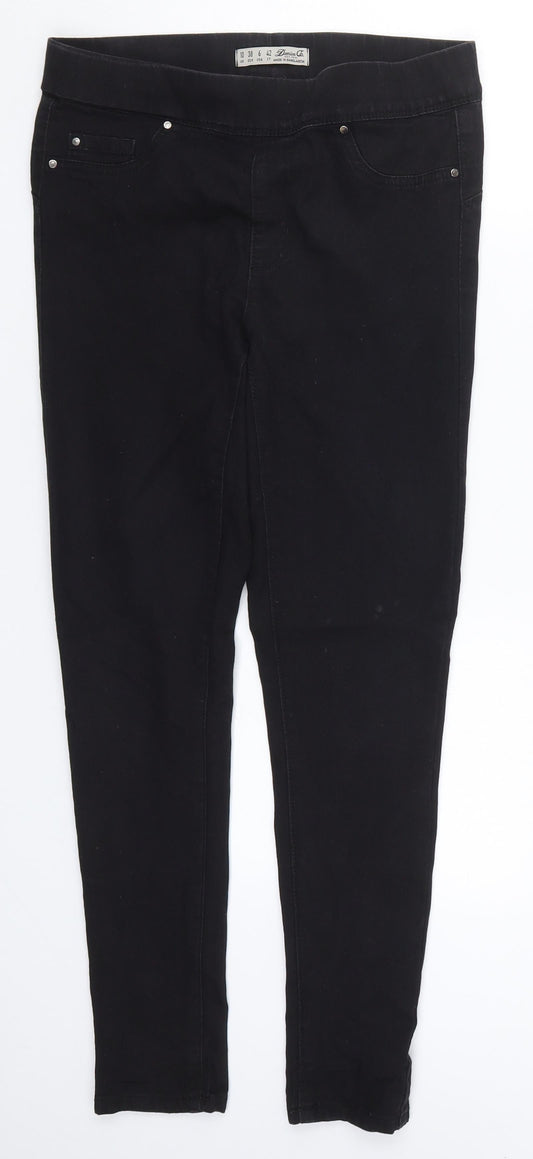 Denim Co Womens Black  Denim Jegging Jeans Size 10 L26 in