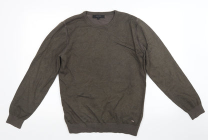 Additional front view of Liu Jo men’s brown knit jumper, size L