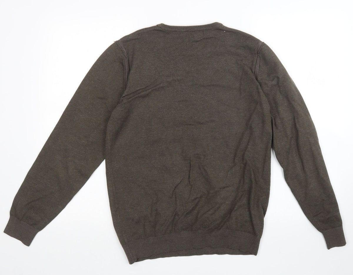 Back view of Liu Jo men’s brown knit jumper, size L