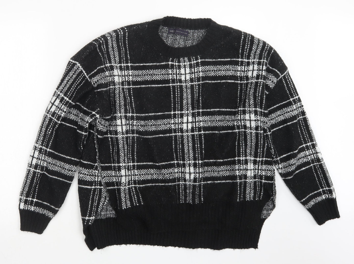 Womens UK Size XL Marks and Spencer Black Pullover Jumper