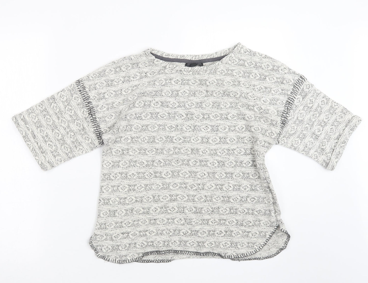 Womens UK Size 10 Topshop Beige Pullover Jumper