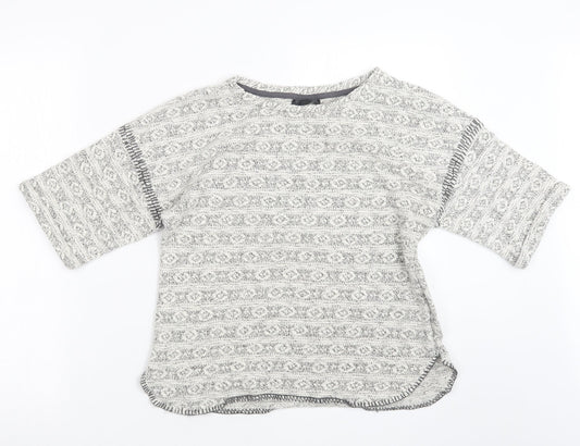 Womens UK Size 10 Topshop Beige Pullover Jumper