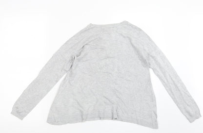 Womens UK Size 12 Atmosphere Grey Pullover Jumper