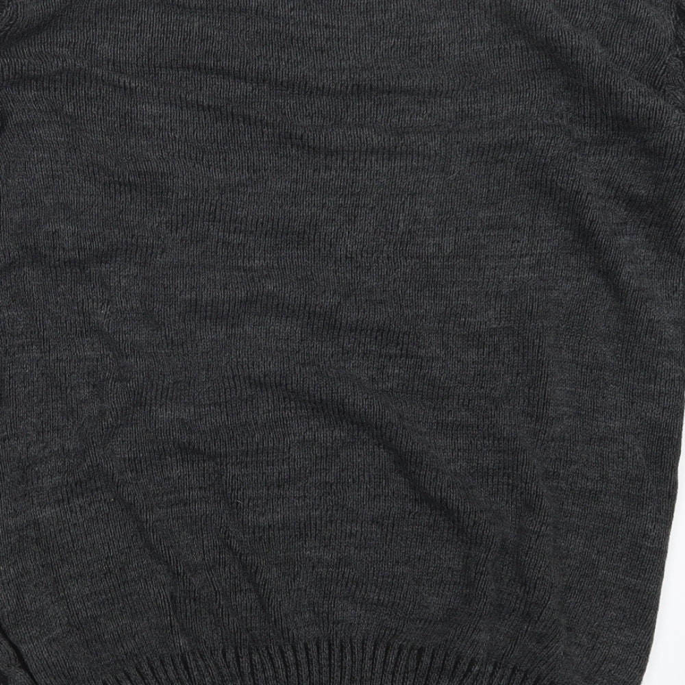 ASOS Mens Black  Knit Pullover Jumper Size S