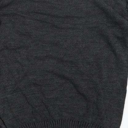 ASOS Mens Black  Knit Pullover Jumper Size S